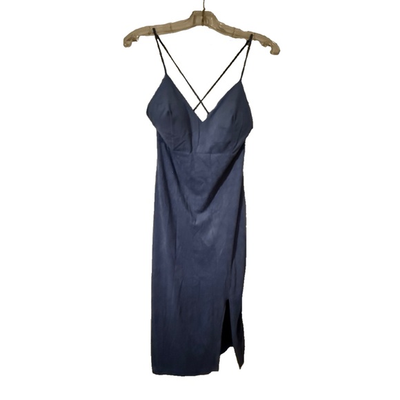 G byElegant Blue Spaghetti Strap Dress - Picture 1 of 3